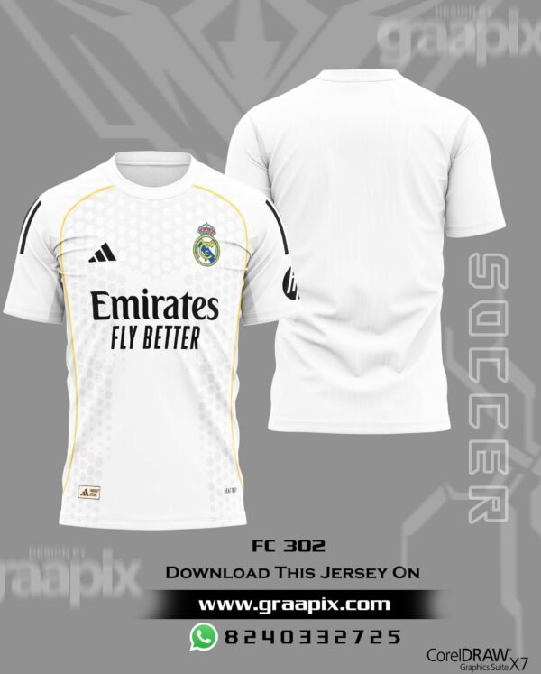 REAL MADRID LOCAL 25-26 SUBLIMATION JERSEY DESIGN