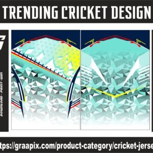 Trending Sublimation Cricket Design with texture