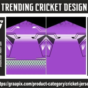 Trendy Purple Black Sublimation Jersey Design